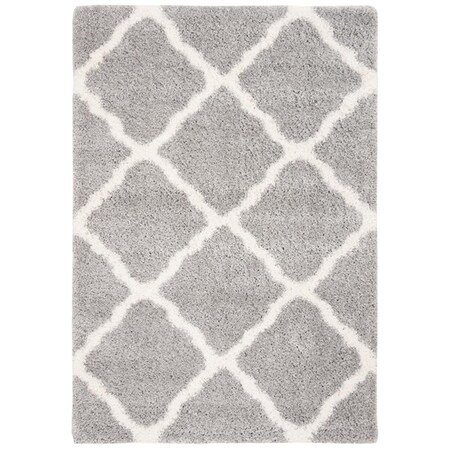 Safavieh 3 x 5 ft. Fontana Shag 800 Contemporary Rectangle Rug, Grey & Cream FNT821G-3